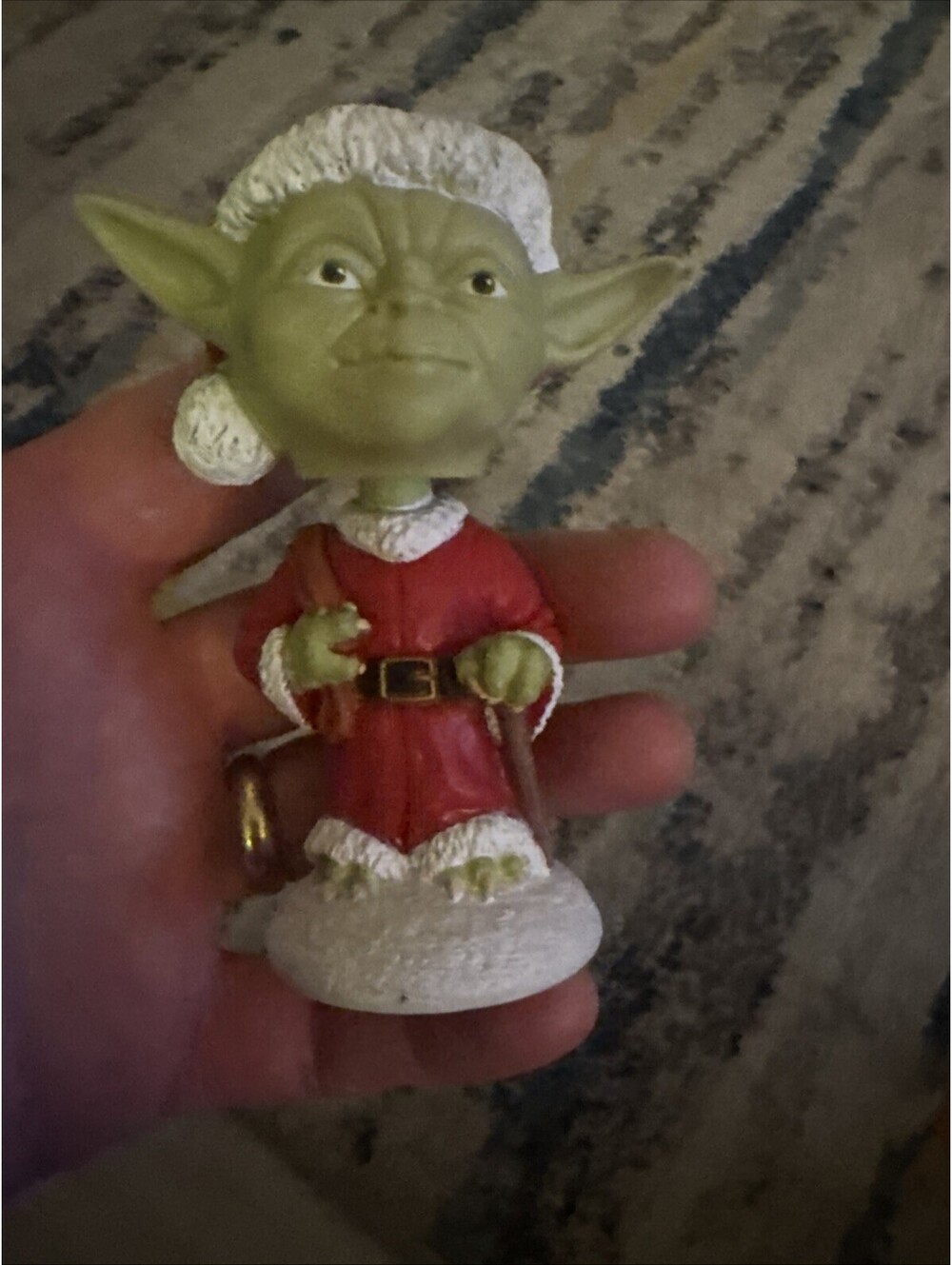 Funko Star Wars Wacky Wobbler Yoda Bobblehead Christmas Santa Holiday 2008 Toy